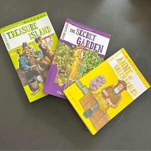 Bendon Junior Classics Anne of Green Gables Secret Garden 3 Book Lot Bundle Kids